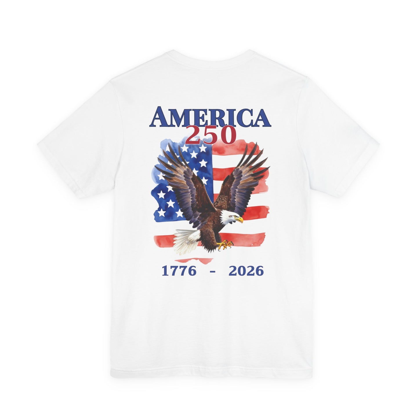 Patriotic Eagle America 250 T-Shirt 1776-2026 | USA 250th Anniversary Flag Tee