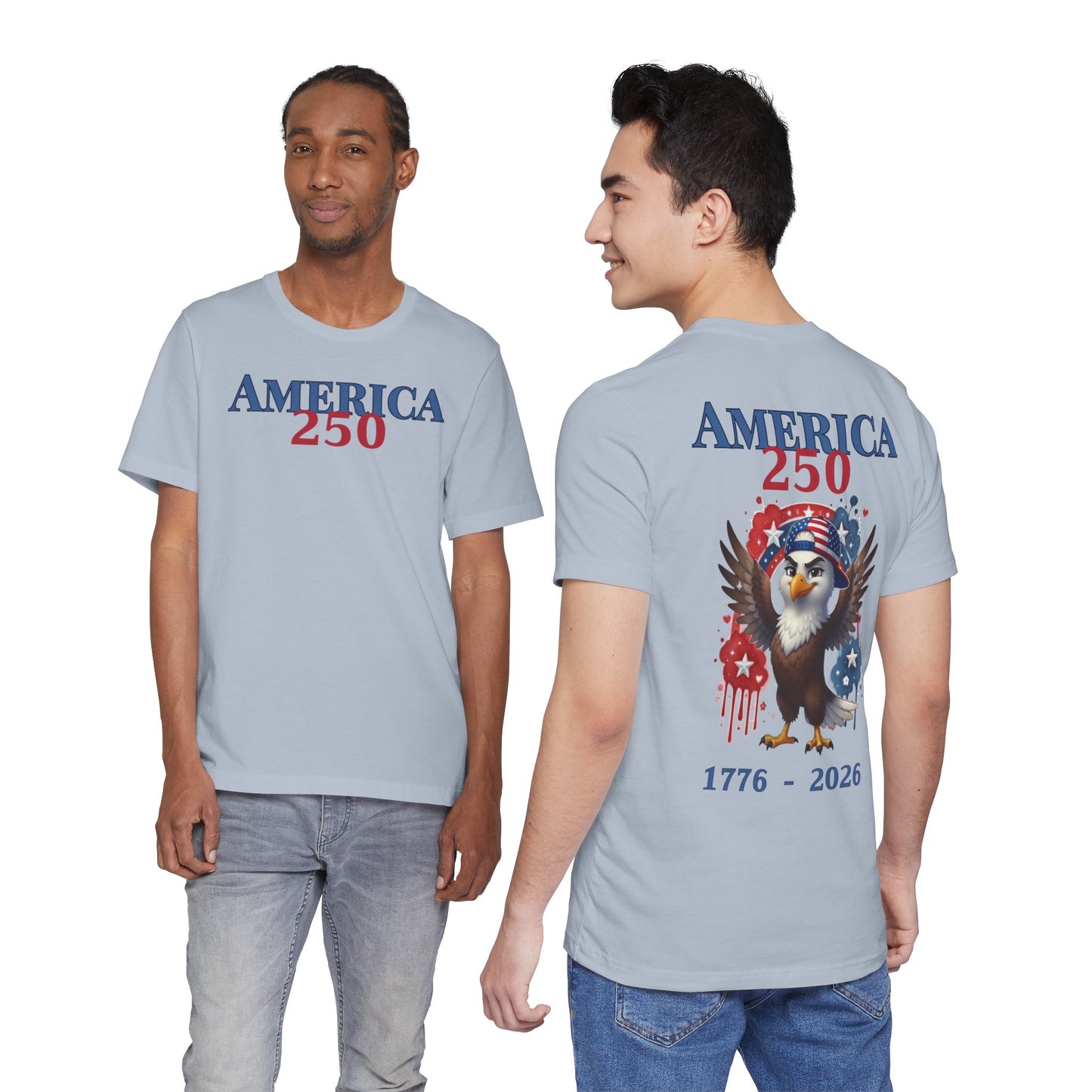 Boy / Man America 250 Eagle T-Shirt — 1776-2026 Patriotic Fourth of July Tee