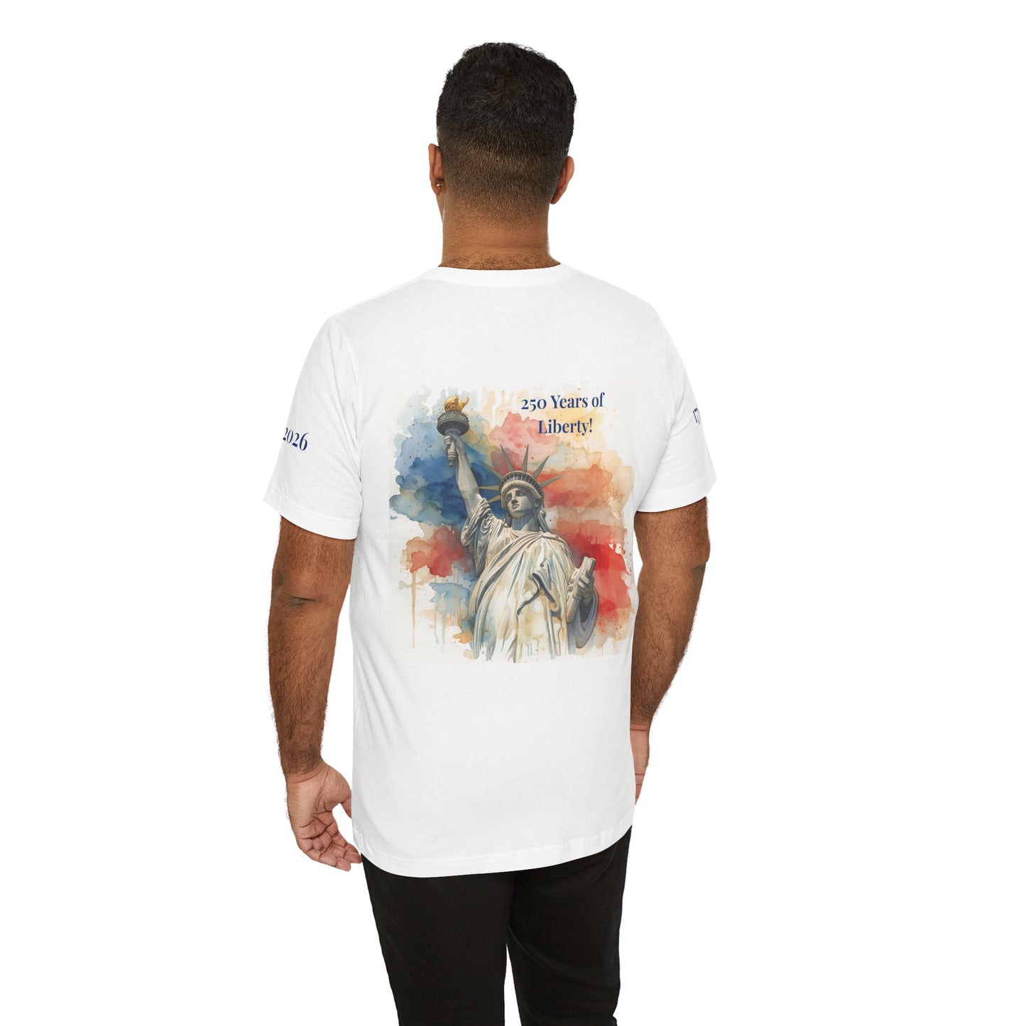 250 Years of Liberty Celebration Unisex T-Shirt - Statue of Liberty Design