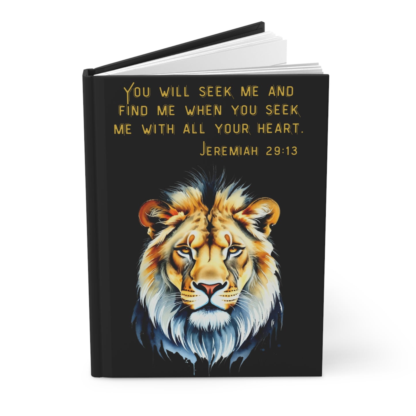 Inspirational Lion Hardcover Journal