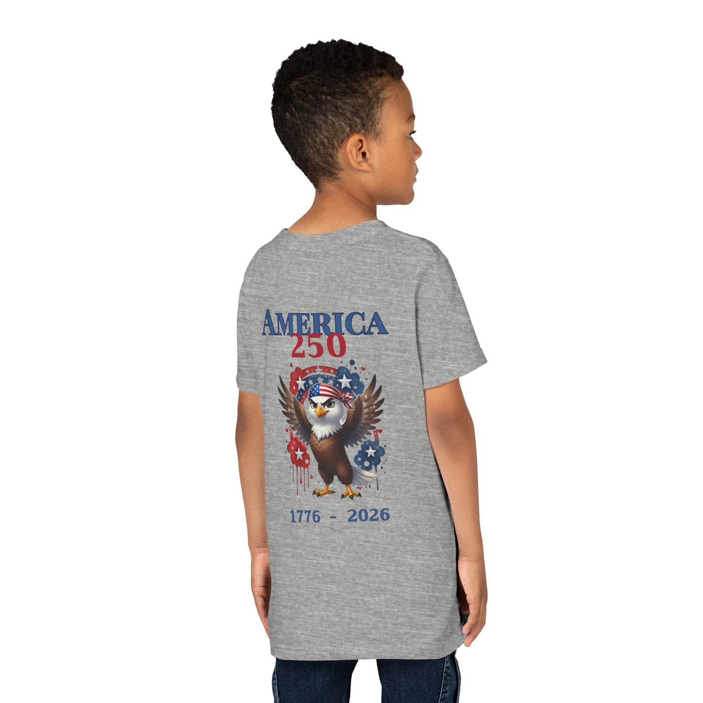 America 250 Patriotic Eagle 1776-2026 Independence Day Youth Shirt