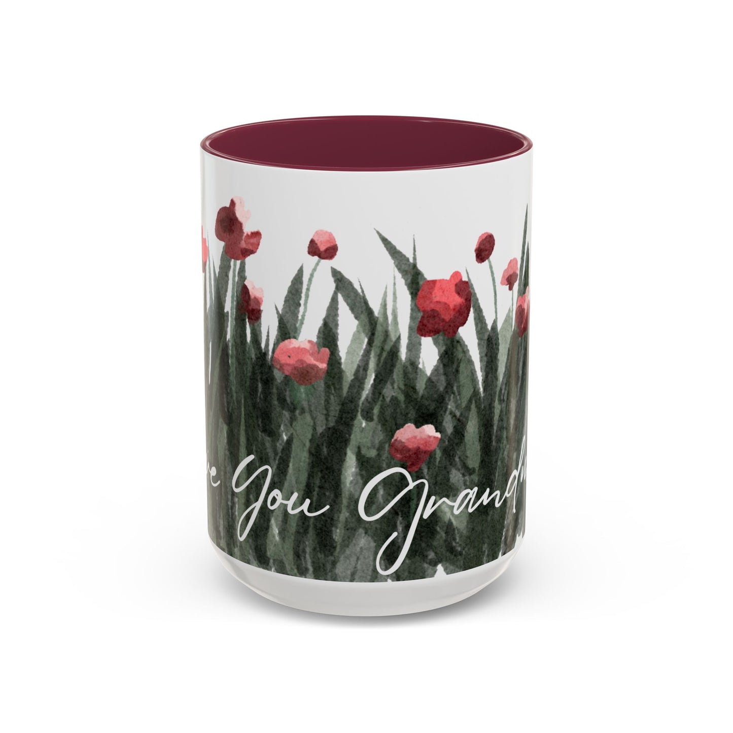 Floral "Love You Grandma" Mugs (11oz, 15oz) - Gift of Love