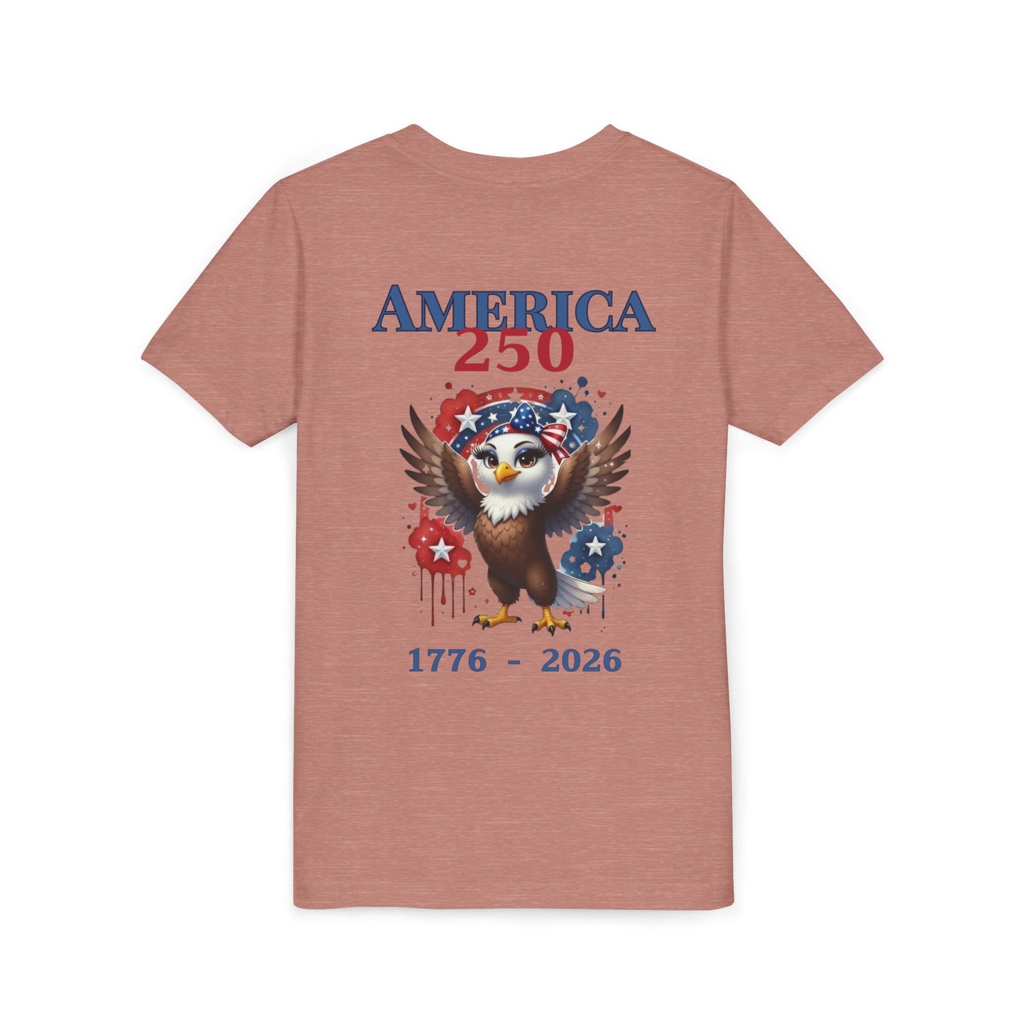 America 250 Patriotic Eagle 1776-2026 Independence Day Youth Shirt