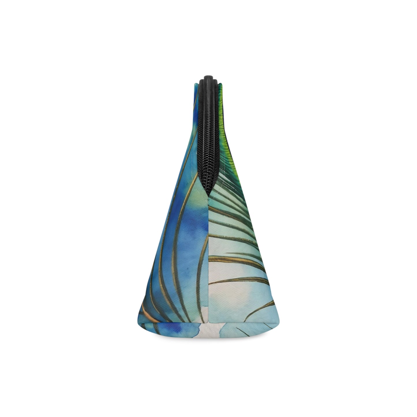 Peacock Feather Makeup Bag - Vibrant Cosmetic Pouch for Beauty Lovers