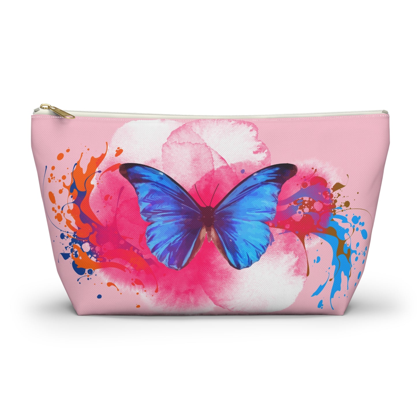 Butterfly Blossom Accessory Pouch - Colorful Makeup Bag