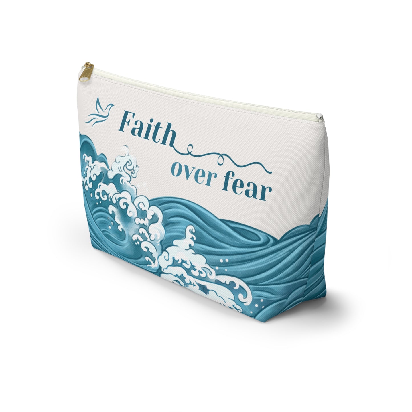 NEW!! Faith Over Fear Accessory Pouch (large)