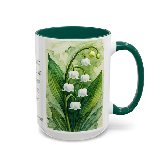Jeremiah 29:13 Lily of the Valley Mug Christian Cottagecore Gift 15 oz