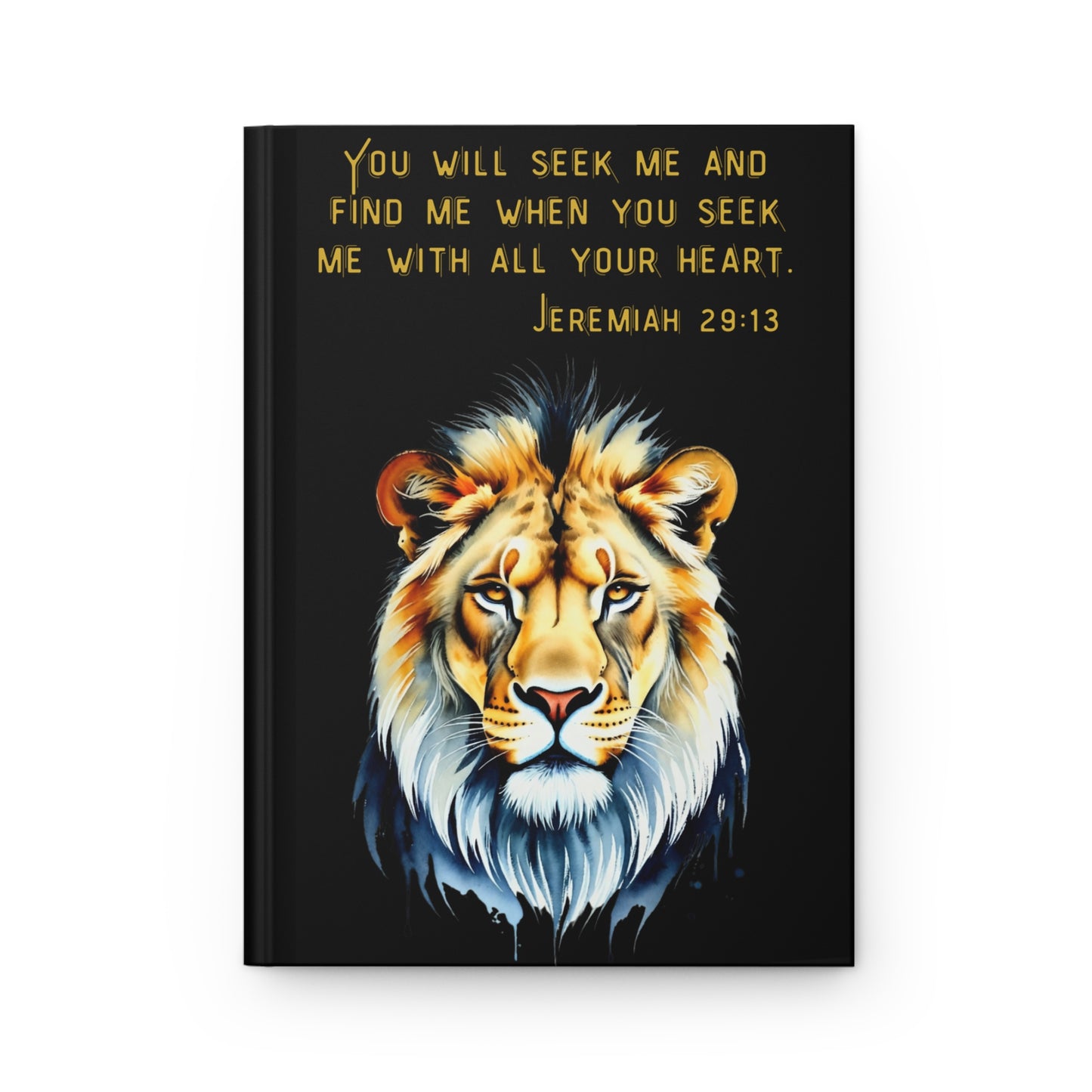 Inspirational Lion Hardcover Journal