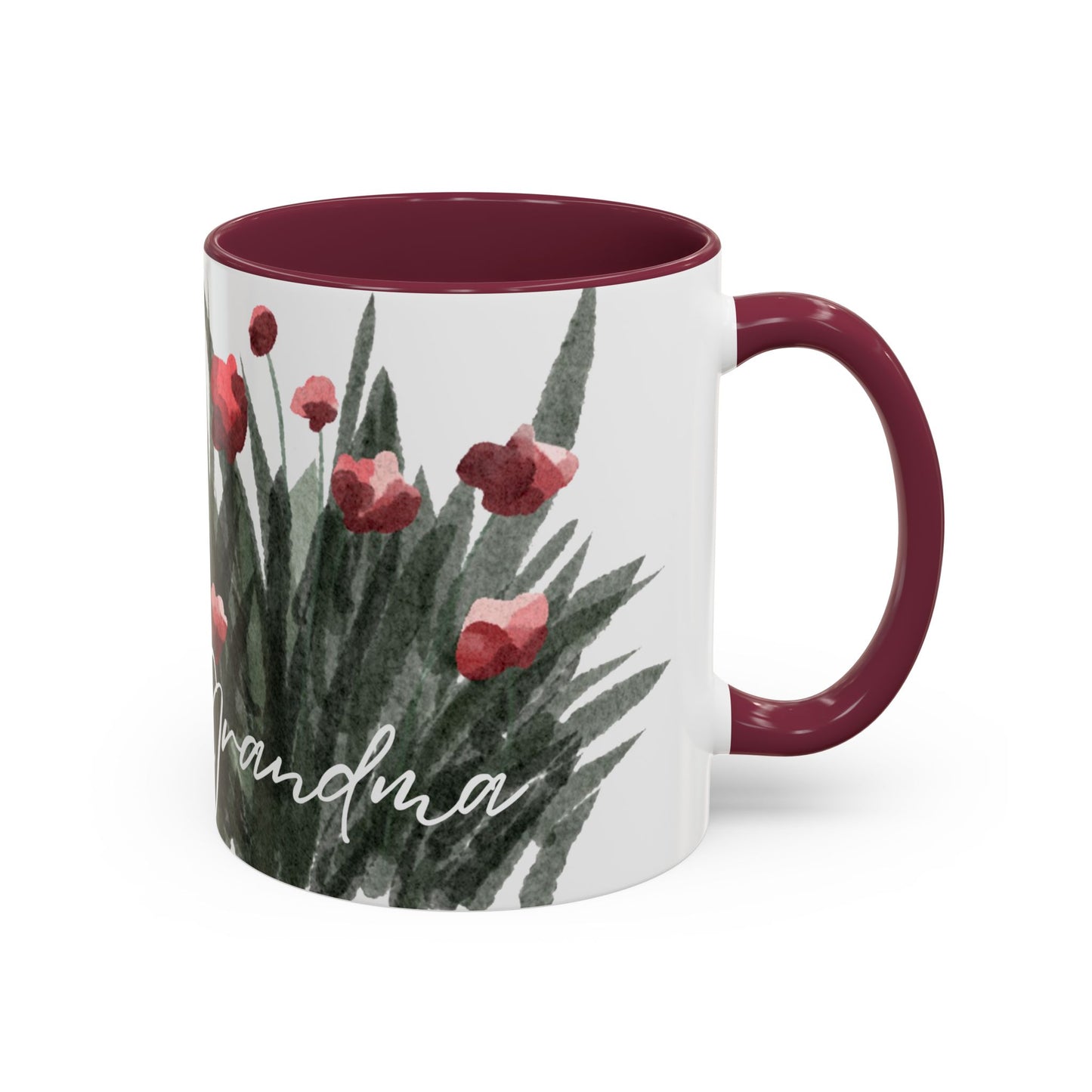 Floral "Love You Grandma" Mugs (11oz, 15oz) - Gift of Love