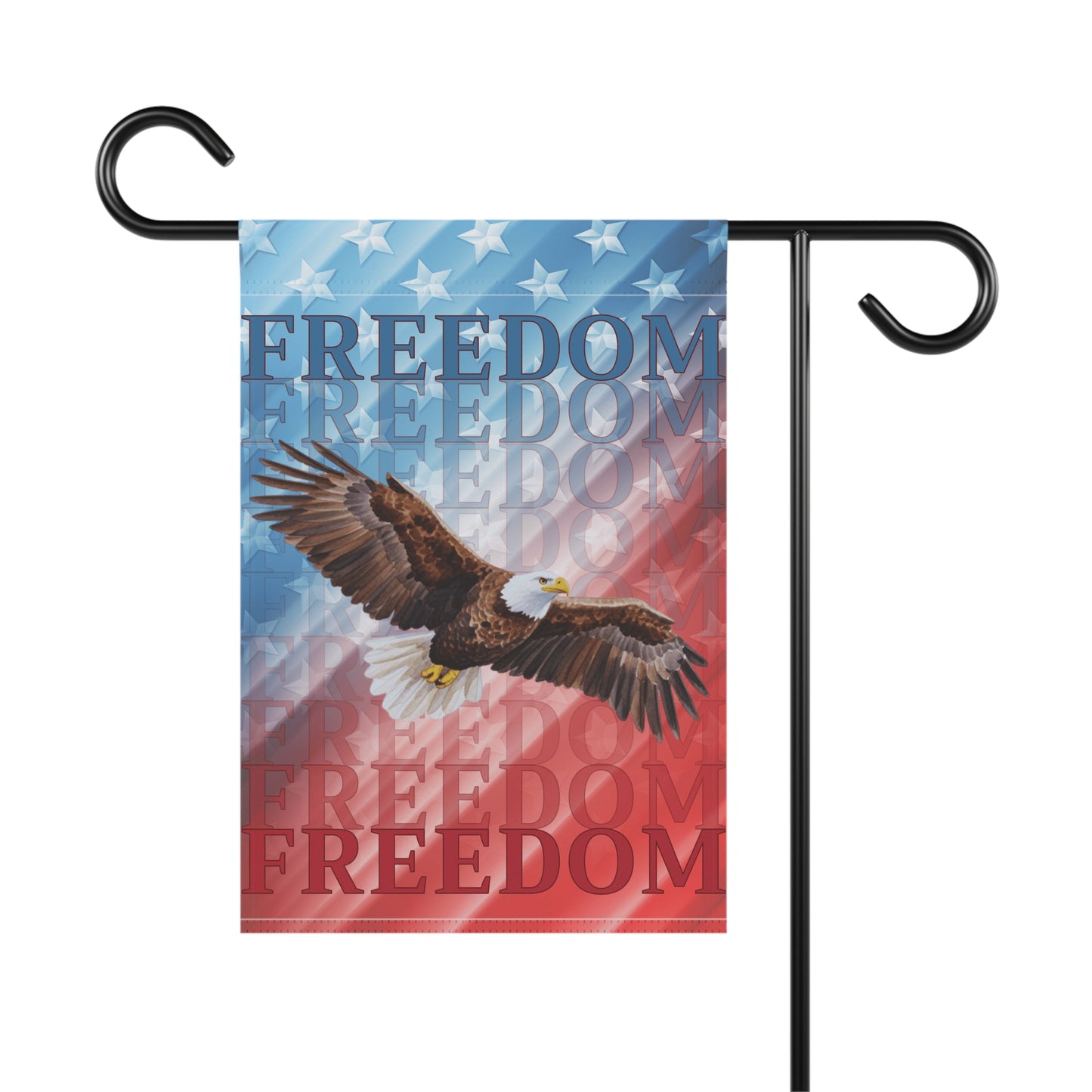 FREEDOM Eagle Patriotic Garden & House Banner