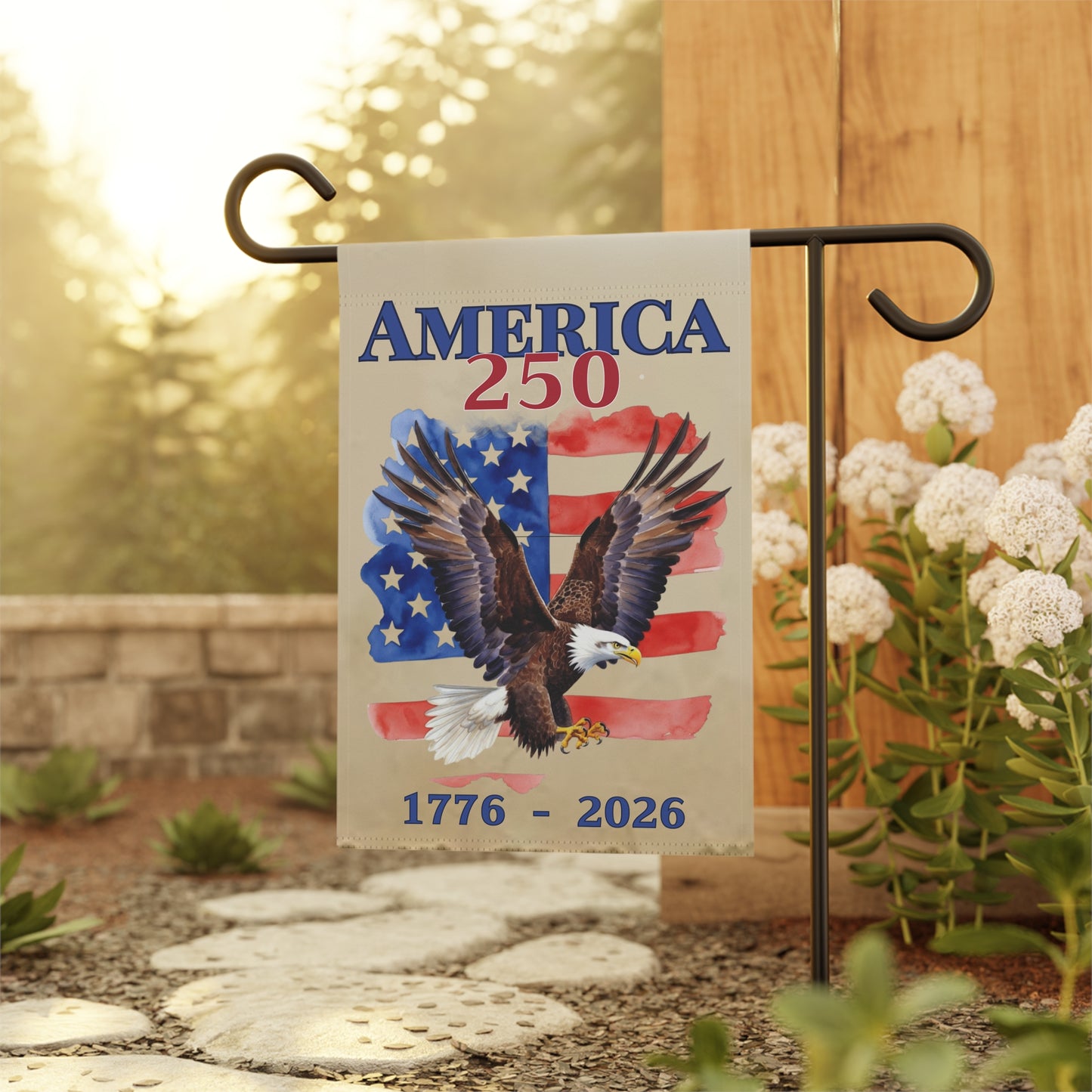 Eagle Patriotic Garden & House Banner