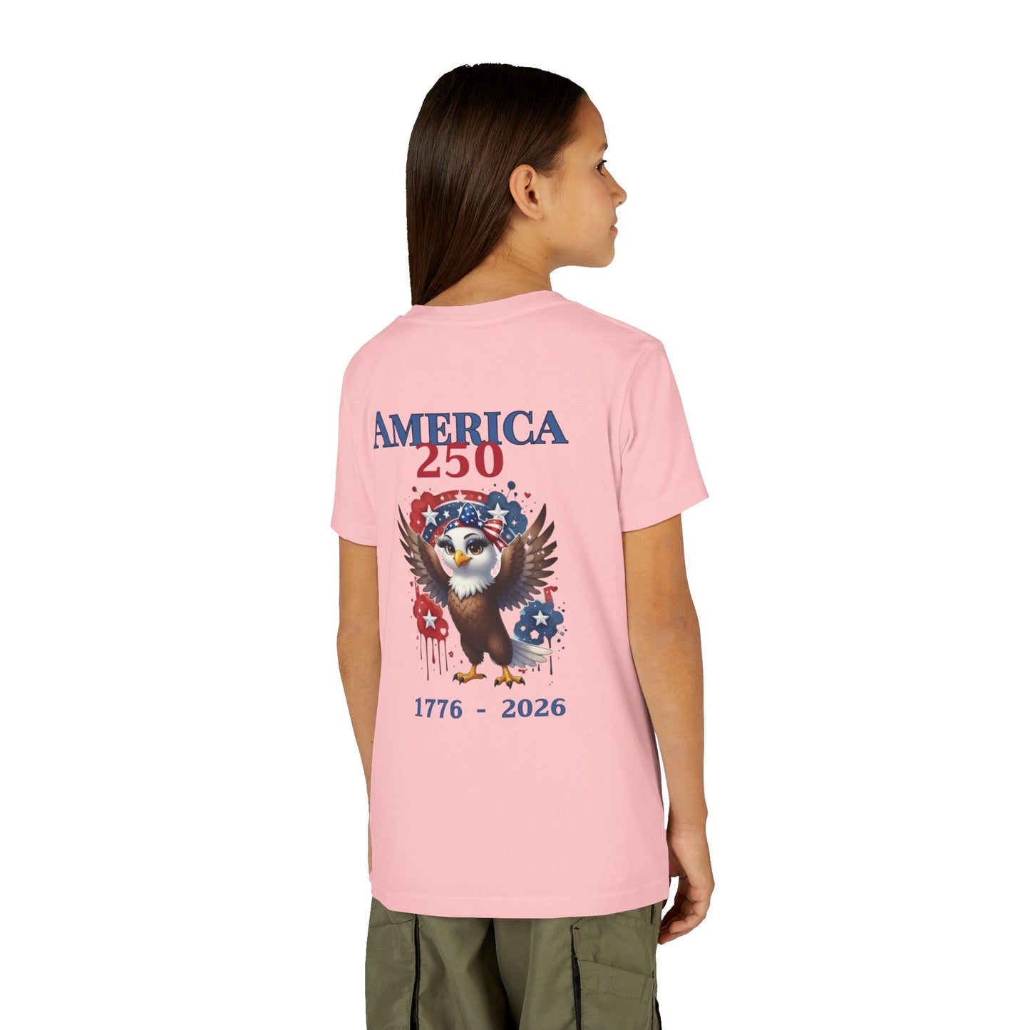 America 250 Patriotic Eagle 1776-2026 Independence Day Youth Shirt