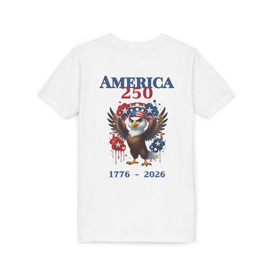 America 250 Patriotic Eagle 1776-2026 Independence Day Youth Shirt