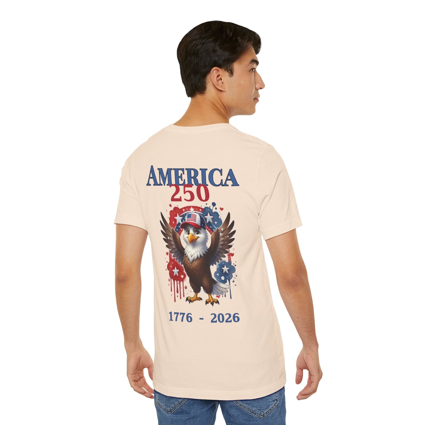 Dad / Grandapa America 250 Eagle T-Shirt — 1776-2026 Patriotic Fourth of July Tee