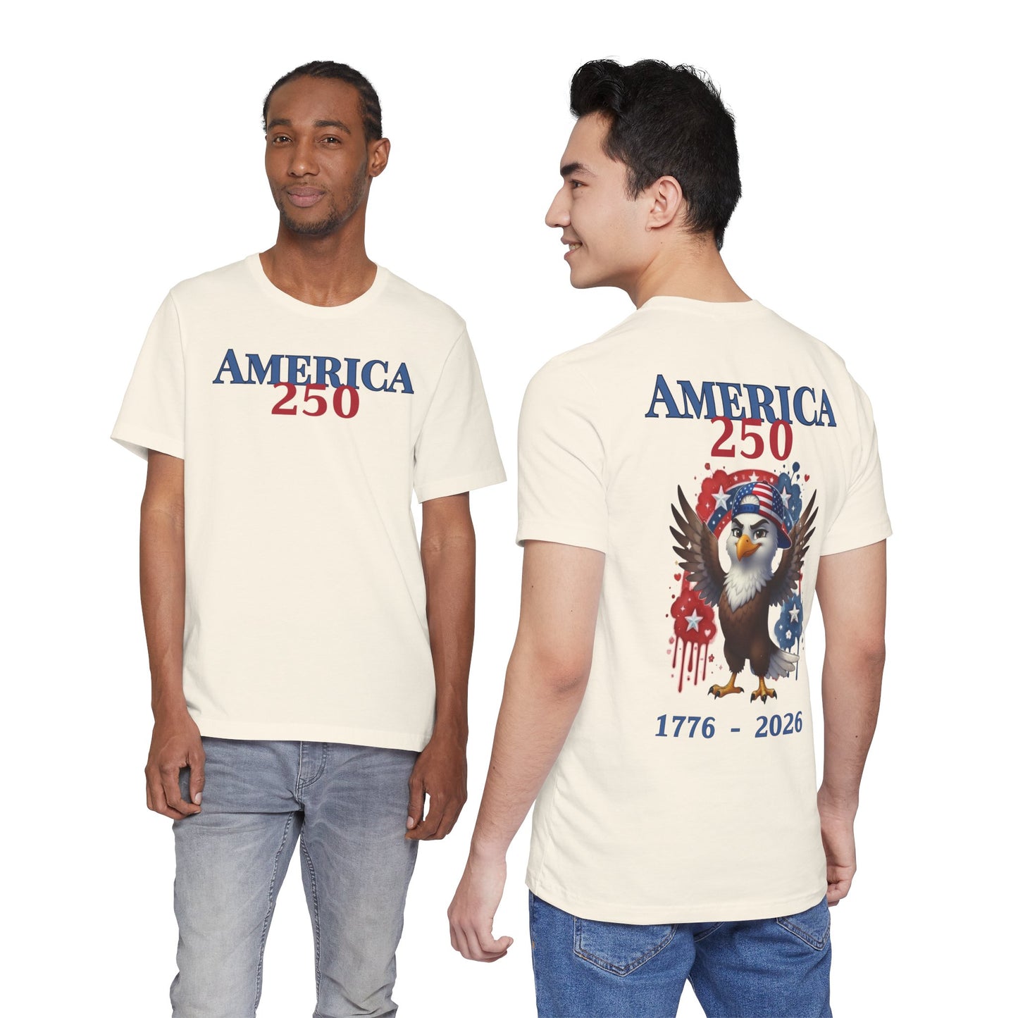 Boy / Man America 250 Eagle T-Shirt — 1776-2026 Patriotic Fourth of July Tee