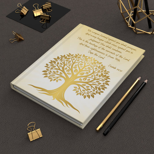 Inspirational Hardcover Journal with Tree of Life Design