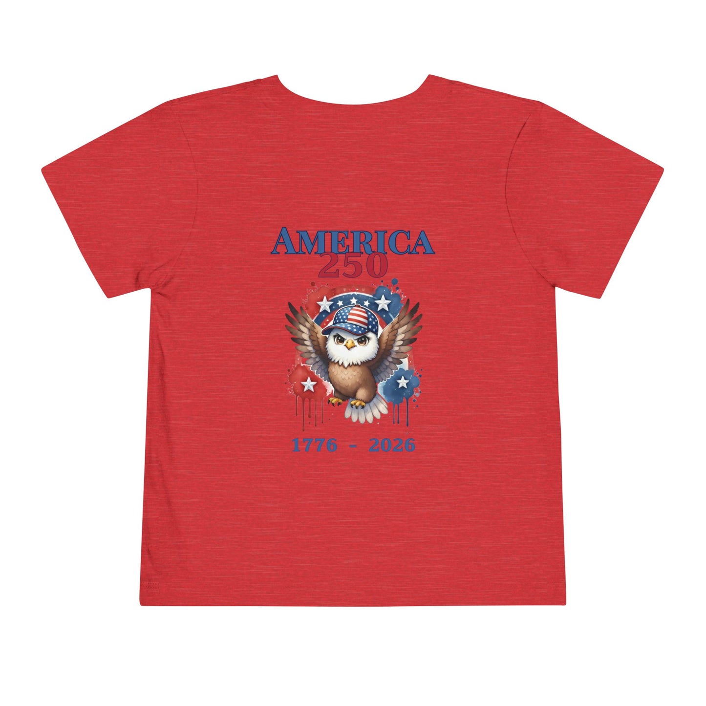 America 250 Eagle 1776–2026 Patriotic Fourth of July Shirt - Toddler Boy Tee