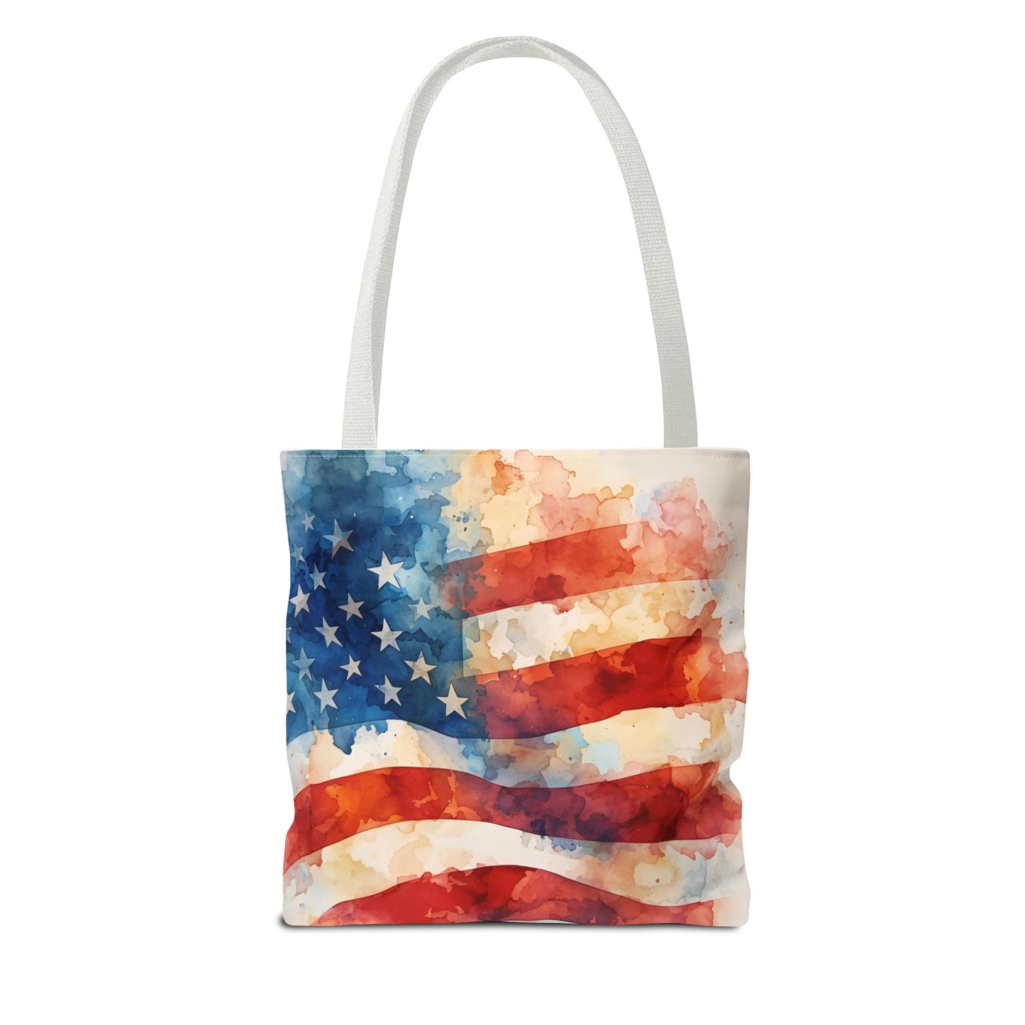 THE Flag Bag!  Patriotic Watercolor Tote Bag 13 x 13