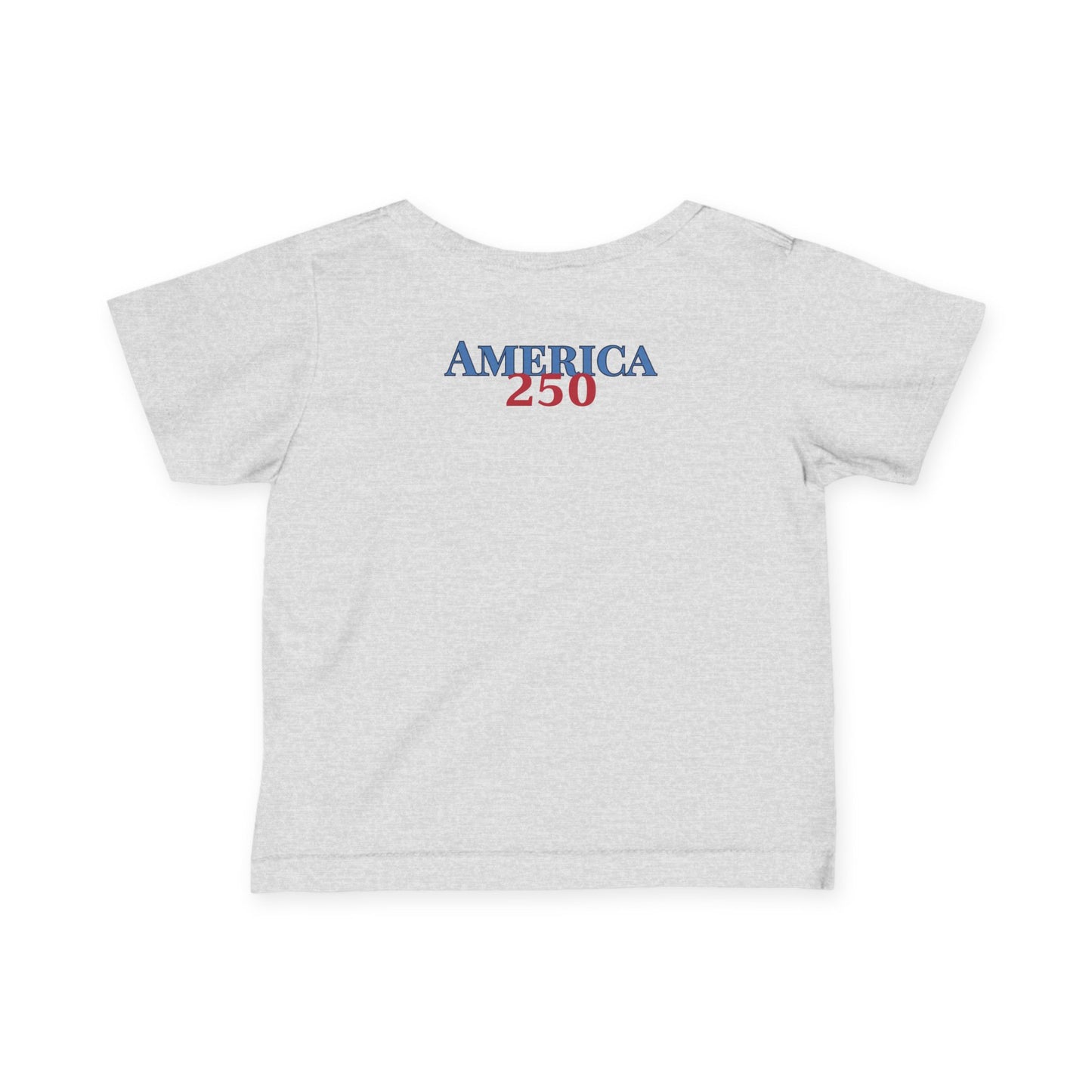 Infant Tee — "America 250" Patriotic Eagle Baby Shirt (4th of July, Memorial Day)