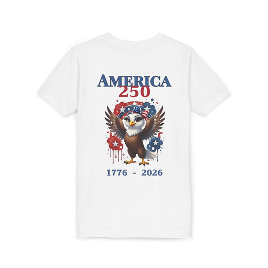 America 250 Patriotic Eagle 1776-2026 Independence Day Youth Shirt