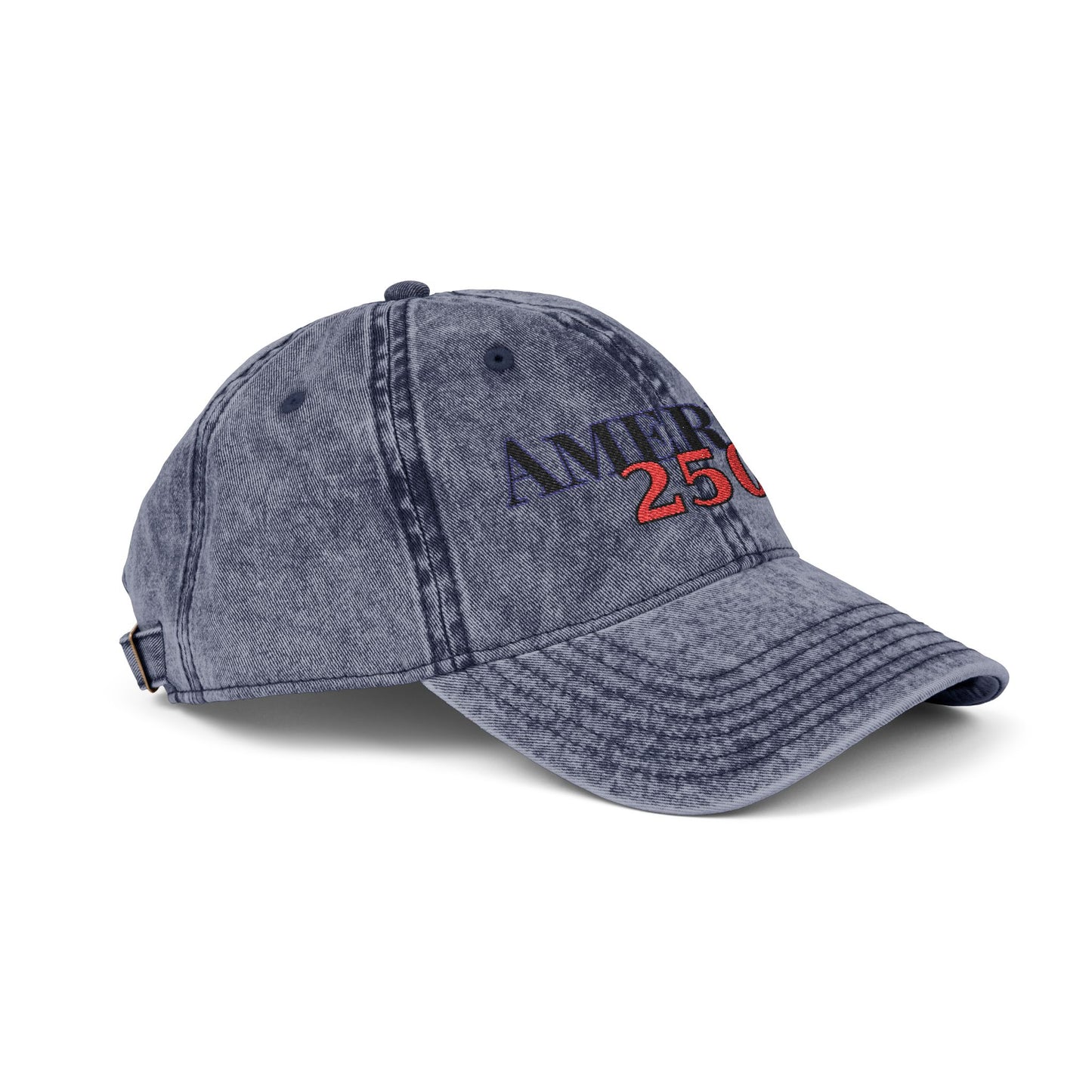 America 250 Vintage Cap (Embroidery) - Patriotic Hat
