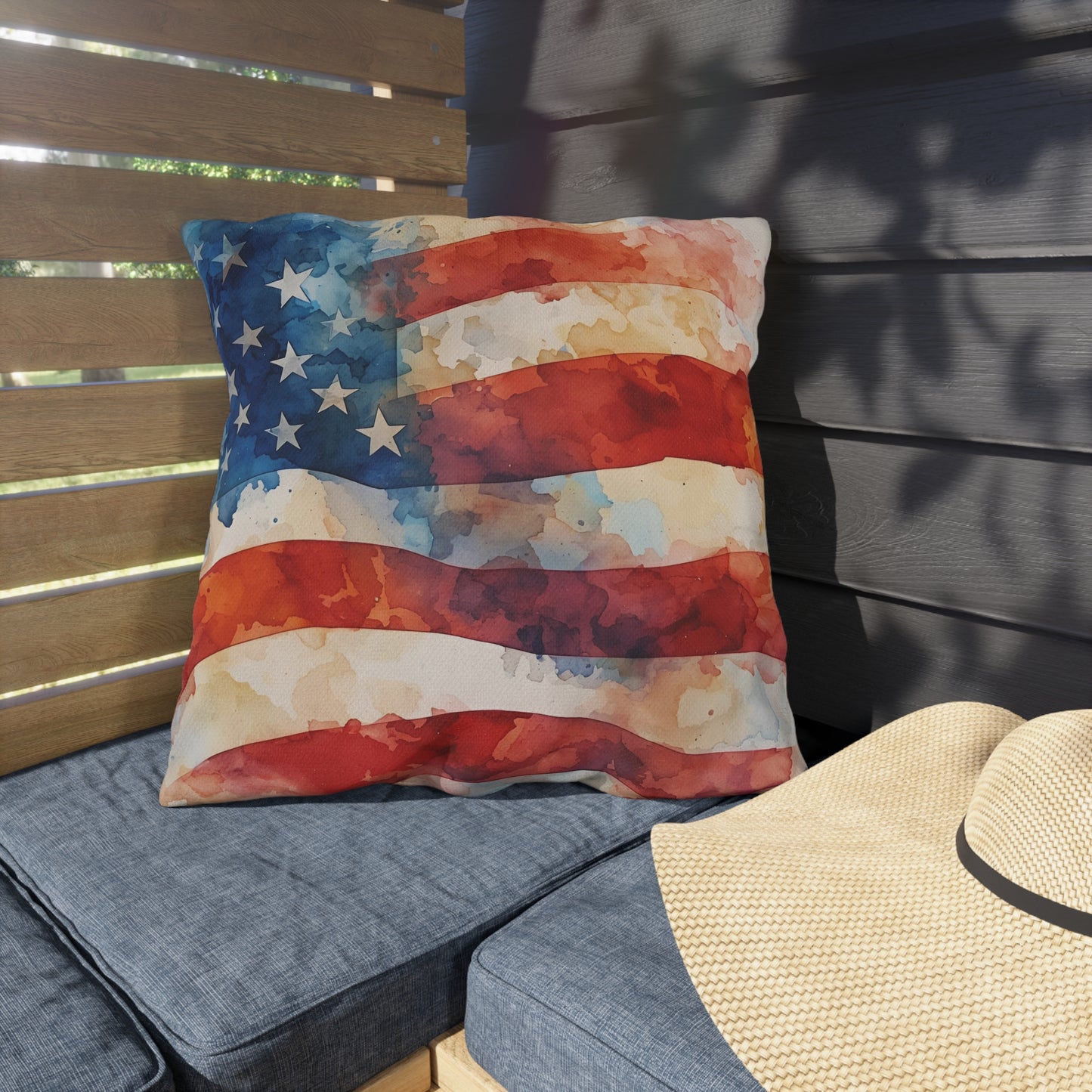 USA Flag Outdoor Pillows