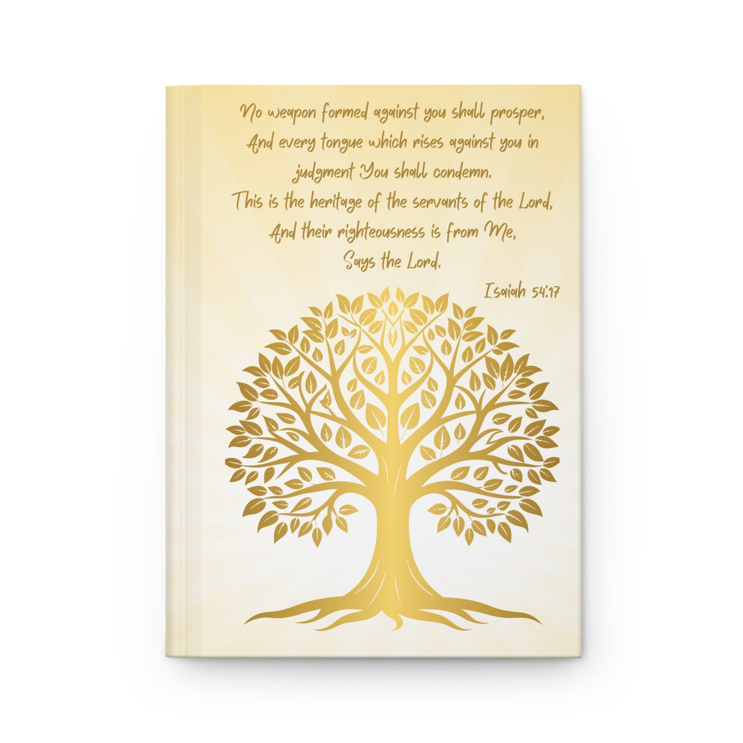 Inspirational Hardcover Journal with Tree of Life Design