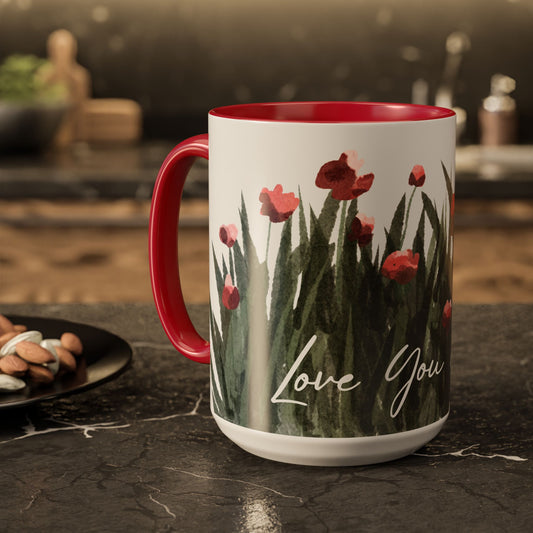 Floral "Love You Nona" Mugs (11oz, 15oz) - Gift of Love