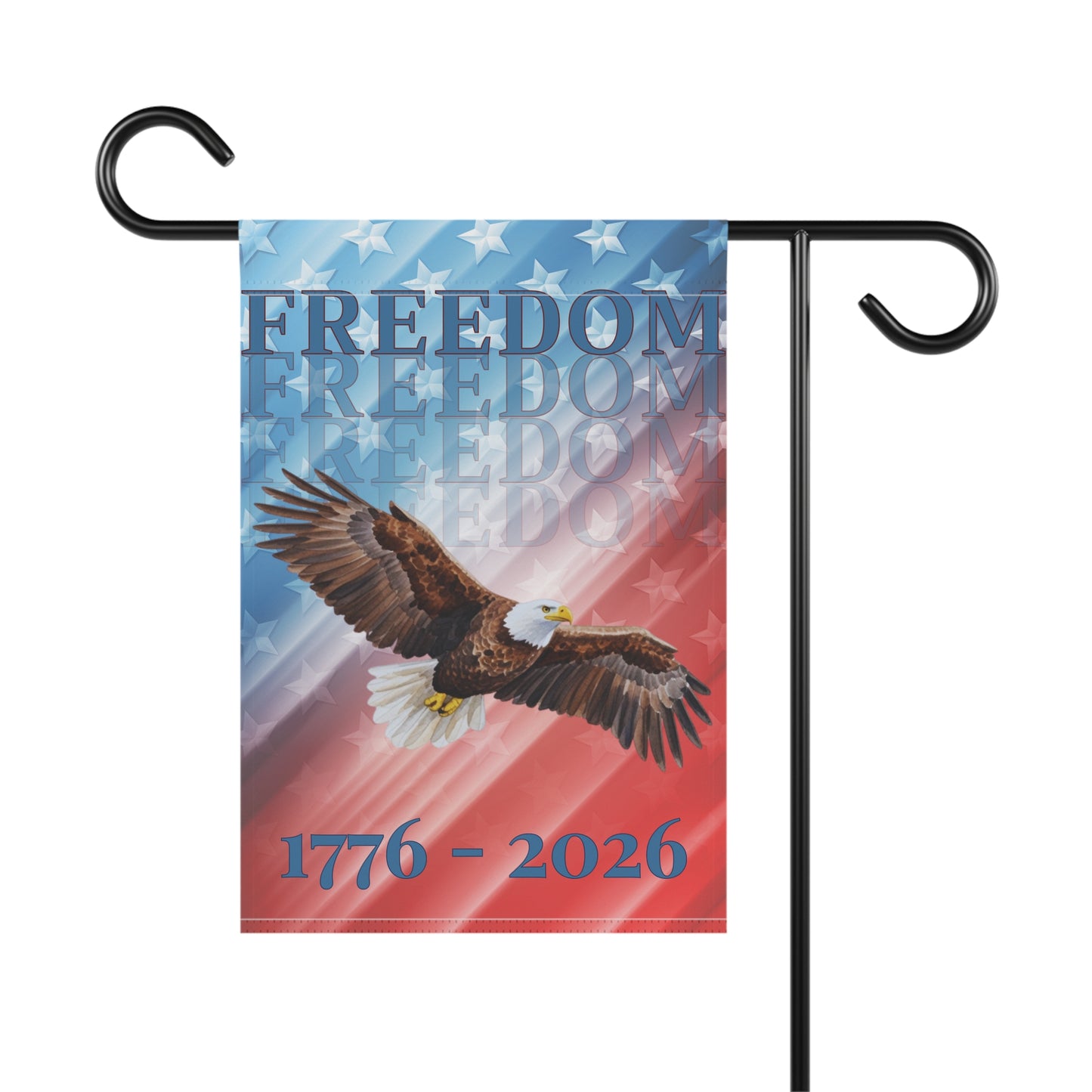 "FREEDOM" Patriotic 1776–2026 USA Celebration Banner